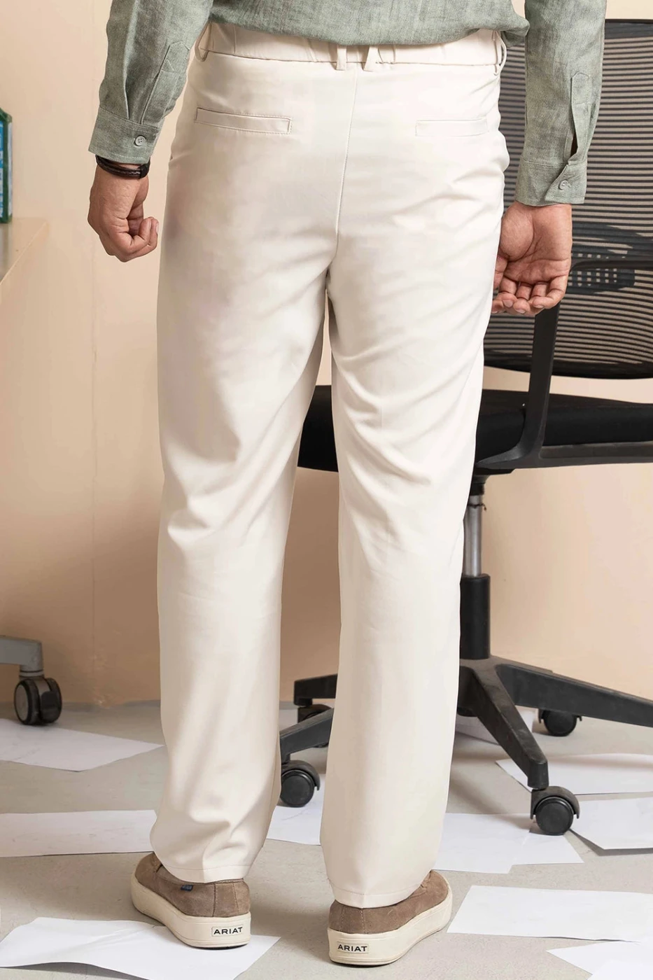 Side Buckle Regular Fit Pant - 4