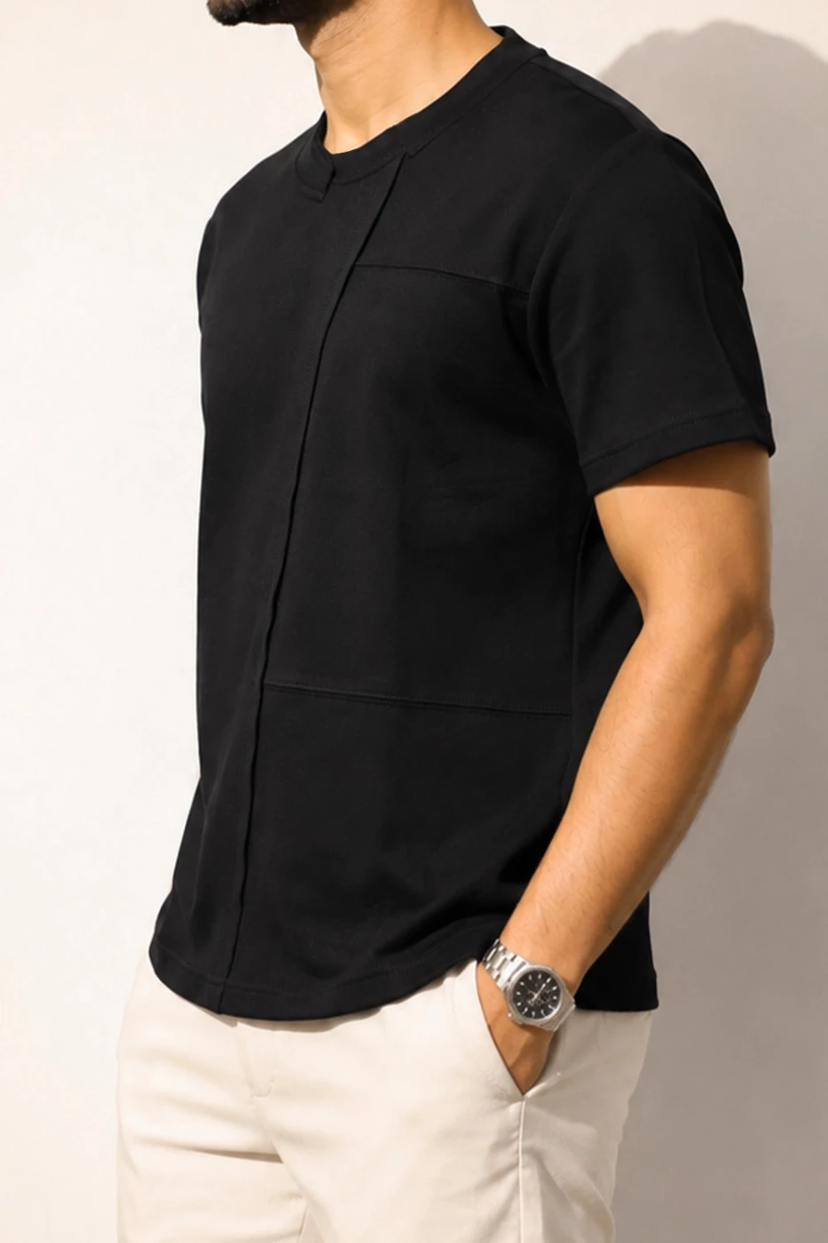 Signature Panel Half Sleeve T-Shirt - 3